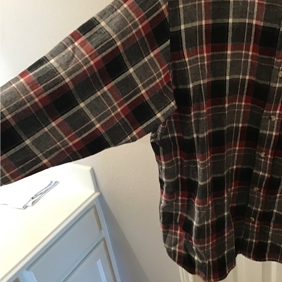 Red Head Men’s flannel shirt, 2XL, gray plaid VGC - Picture 4 of 5